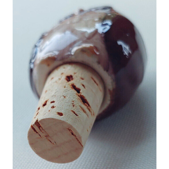 Ceramic Owl Cork Wine Bottle Stopper-Ceramic - Picture 6 of 6